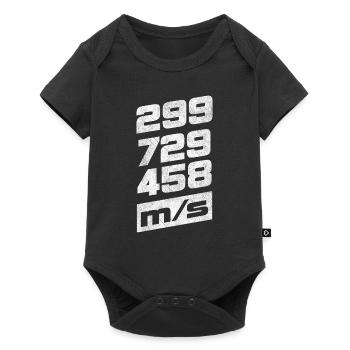 Vitesse de la lumière - Body à manches courtes Premium Bébé - noir - Devant