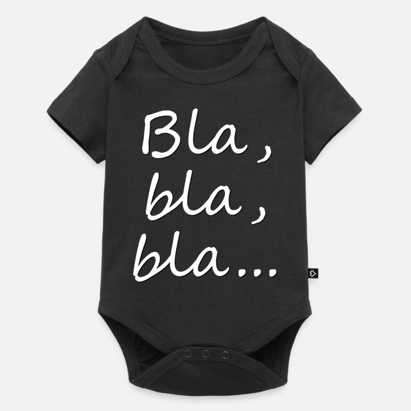 Bla, bla, bla... - Baby Premium Kurzarmbody - Schwarz