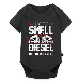 Idée cadeau drôle de chauffeur de camion - Body à manches courtes Premium Bébé - noir - Devant