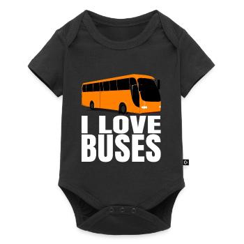 Bus bus driver coach birthday gift mens - Baby Premium short-sleeve bodysuit - black - Front
