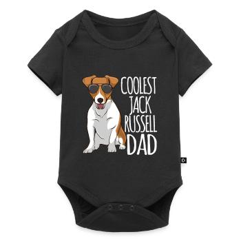 Coolest Jack Russel Dad Jack Russell Terrier - Baby Premium short-sleeve bodysuit - black - Front