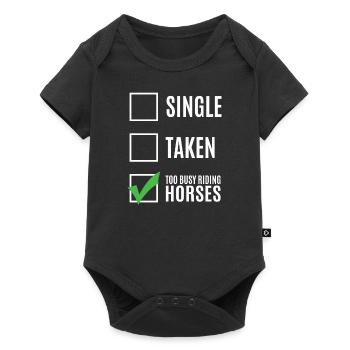 cheval - Body à manches courtes Premium Bébé - noir - Devant
