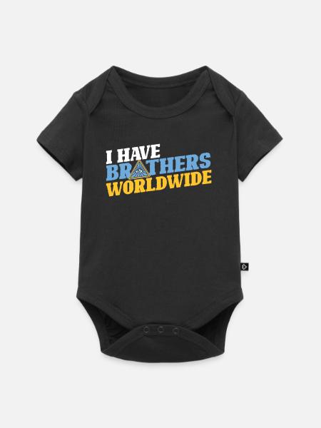 Freimaurer Brüderlichkeit - Baby Premium Kurzarmbody - Schwarz