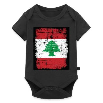 Flag Lebanon Lebanon Flag LebanOn Ce ceor Beirut - Baby Premium short-sleeve bodysuit - black - Front