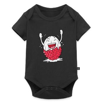 Litschi Lychee - Baby Premium short-sleeve bodysuit - black - Front