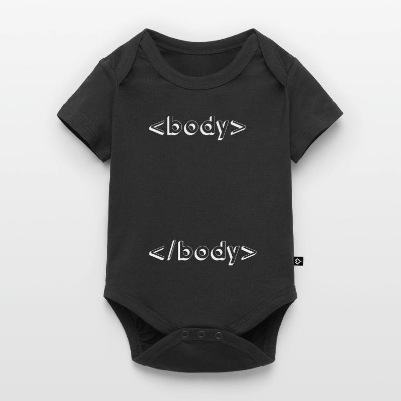 html css geek programming Baby Premium short-sleeve bodysuit
