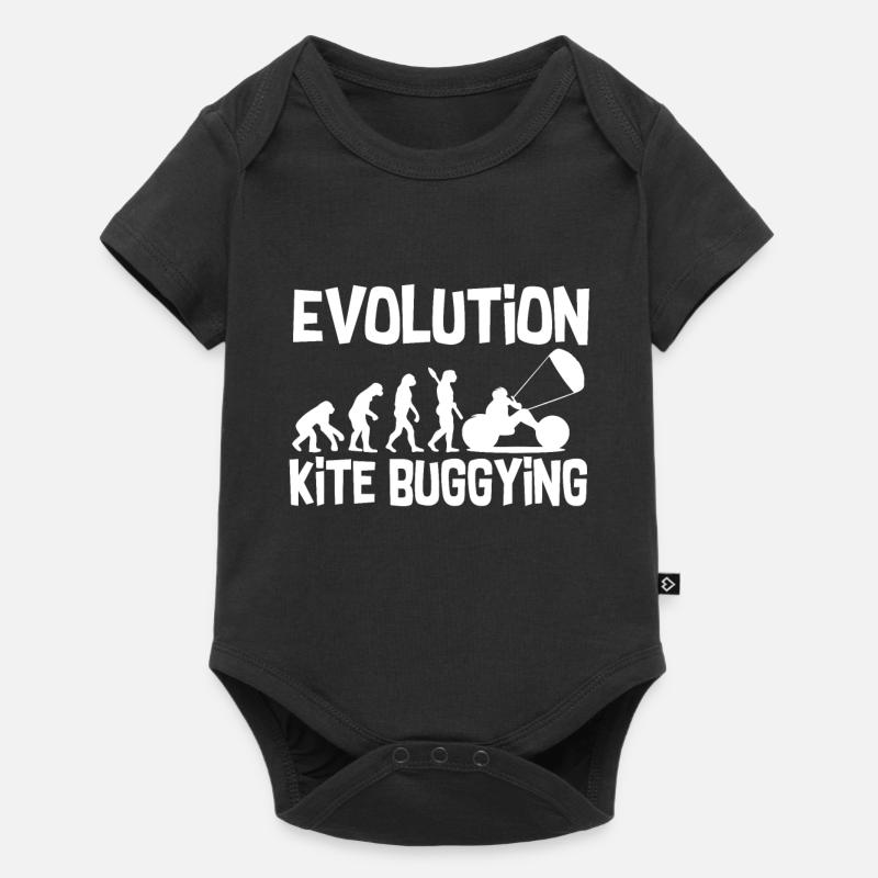 Evolution kite buggying - Baby Premium short-sleeve bodysuit - black