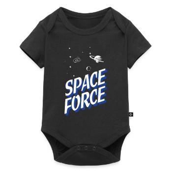 Force spatiale - Body à manches courtes Premium Bébé - noir - Devant