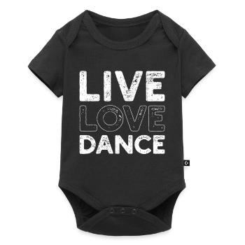 Live Love Dance Live Love Dance dance partner - Baby Premium short-sleeve bodysuit - black - Front