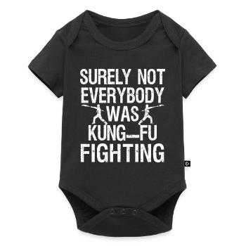 sicherlich kämpfte nicht jeder gegen KUNG FU - Baby Premium Kurzarmbody - Schwarz - Vorne
