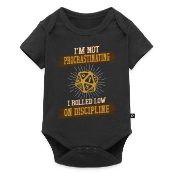Je ne tergiverse pas J'ai roulé bas sur la discipline - Body à manches courtes Premium Bébé - noir - Devant