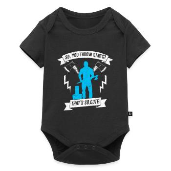 lumberjack - Baby Premium short-sleeve bodysuit - black - Front