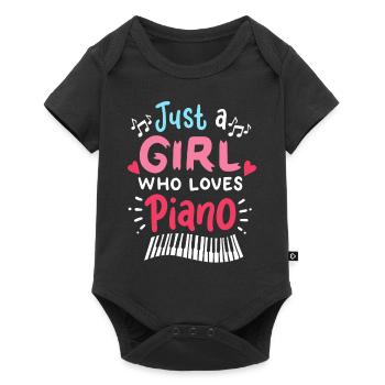 Piano piano - Body à manches courtes Premium Bébé - noir - Devant