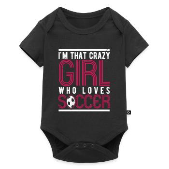 Soccer Girl Femmes Fan de football - Body à manches courtes Premium Bébé - noir - Devant