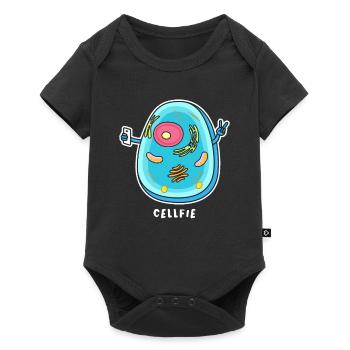 Cellfie - Baby Premium short-sleeve bodysuit - black - Front