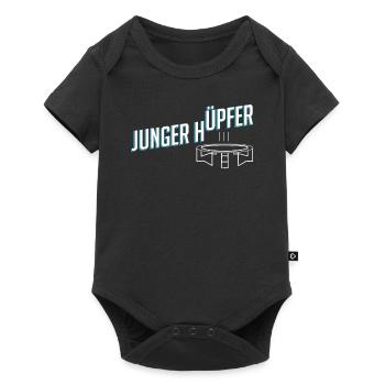 Trampolin - Baby Premium Kurzarmbody - Schwarz - Vorne