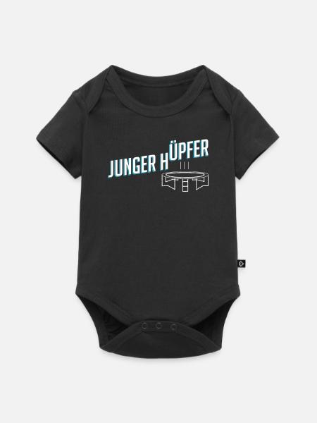 Trampolin - Baby Premium Kurzarmbody - Schwarz
