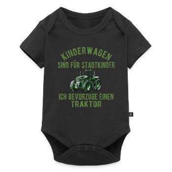 Landwirt Bauer Landwirtschaft Bauernhof - Baby Premium Kurzarmbody - Schwarz - Vorne