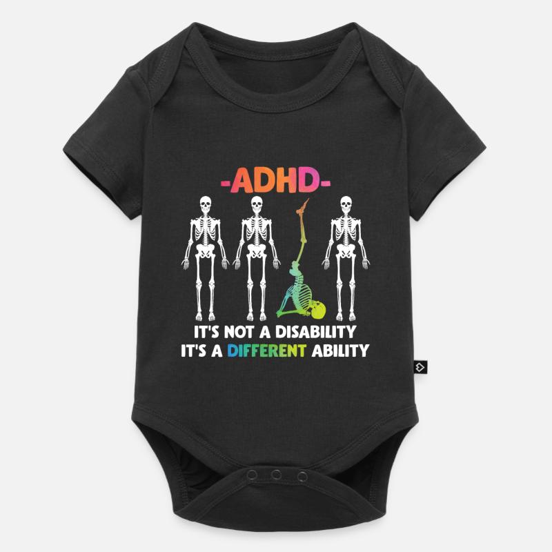 ADHD No disability special abilities - Baby Premium short-sleeve bodysuit - black