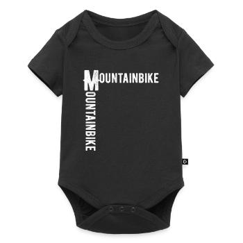 vélo de montagne - Body à manches courtes Premium Bébé - noir - Devant