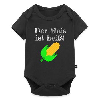 Mais Häckseln Landwirt Bauer Ernte Corn harvest - Baby Premium Kurzarmbody - Schwarz - Vorne