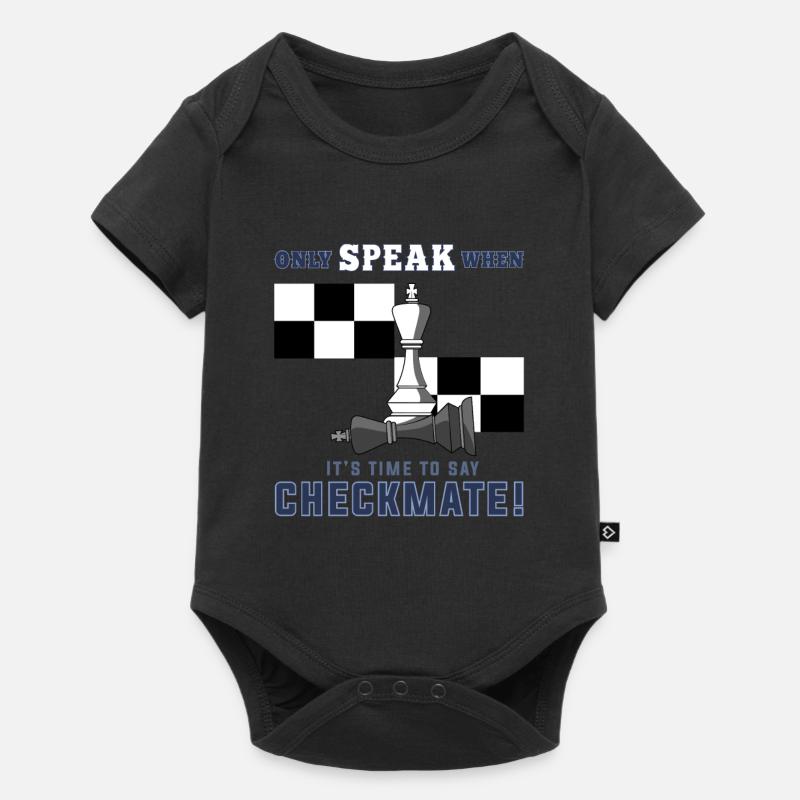 Chess, chess checkmate, chess pawns - Baby Premium short-sleeve bodysuit - black