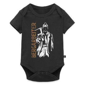 Copain minier minier - Body à manches courtes Premium Bébé - noir - Devant