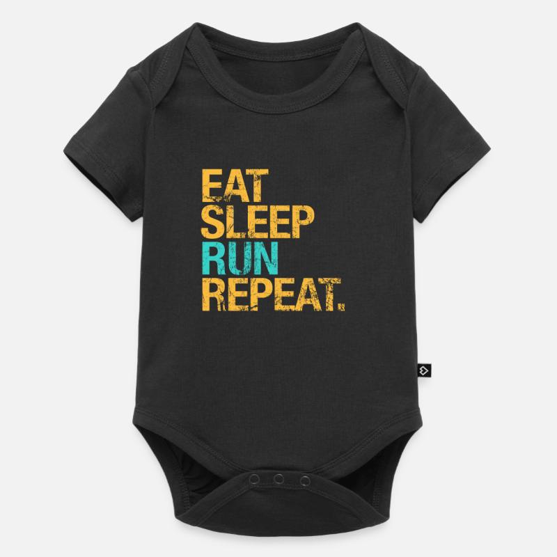 For Runners : Eat, Sleep, Run, Repeat - Body à manches courtes Premium Bébé - noir