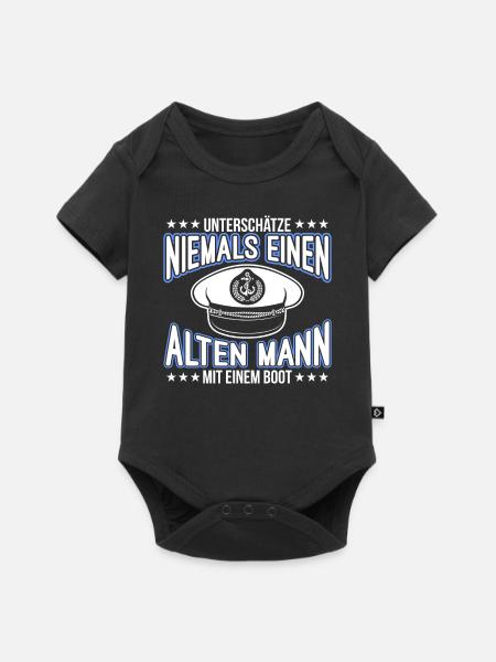 Boot - Baby Premium Kurzarmbody - Schwarz