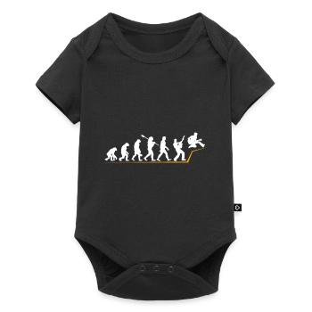 Gitarre - Baby Premium Kurzarmbody - Schwarz - Vorne