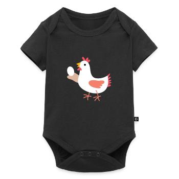 Chicken - Baby Premium short-sleeve bodysuit - black - Front