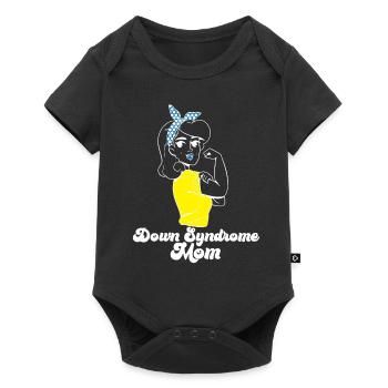 Down Syndrome Mom Awareness Rosie The Riveter - Baby Premium short-sleeve bodysuit - black - Front