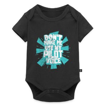 pilote - Body à manches courtes Premium Bébé - noir - Devant