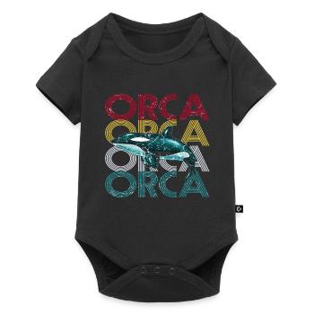 Orca - Body à manches courtes Premium Bébé - noir - Devant