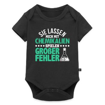 Chemiker - Baby Premium Kurzarmbody - Schwarz - Vorne