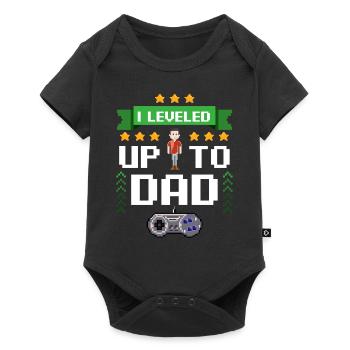 Papa Grossesse Gamer Cadeaux Drôle Volonté - Body à manches courtes Premium Bébé - noir - Devant