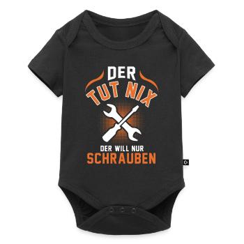 Schrauber Werkstatt Mechaniker Mechatroniker - Baby Premium Kurzarmbody - Schwarz - Vorne