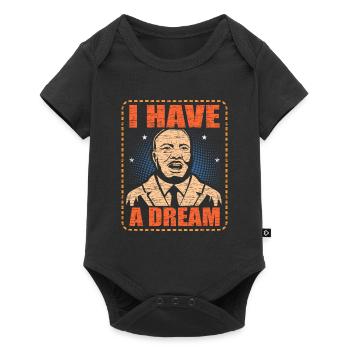 Martin Luther King - Body à manches courtes Premium Bébé - noir - Devant
