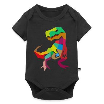 Abstract T-Rex trex tyrannosaurus gift idea - Baby Premium short-sleeve bodysuit - black - Front