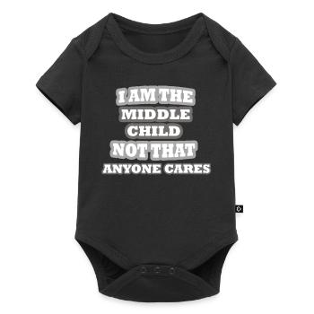 Sibling Gifts Funny Middle Child - Baby Premium short-sleeve bodysuit - black - Front