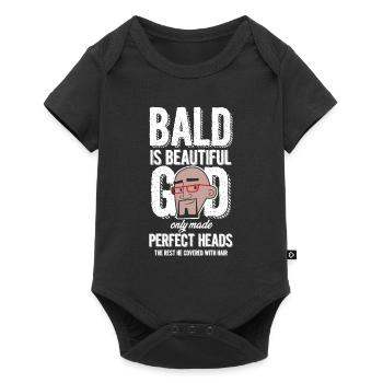 Bald Is Beautiful - Baby Premium short-sleeve bodysuit - black - Front