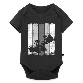 Excavator - Baby Premium short-sleeve bodysuit - black - Front