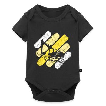 Excavator - Baby Premium short-sleeve bodysuit - black - Front