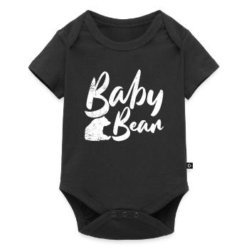 Cute baby bear mom and dad family gift - Baby Premium short-sleeve bodysuit - black - Front