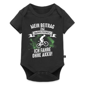 Cyclist rider cyclist bike gift - Baby Premium short-sleeve bodysuit - black - Front