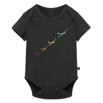 gliding vintage tshirt gift - Baby Premium short-sleeve bodysuit - black - Front