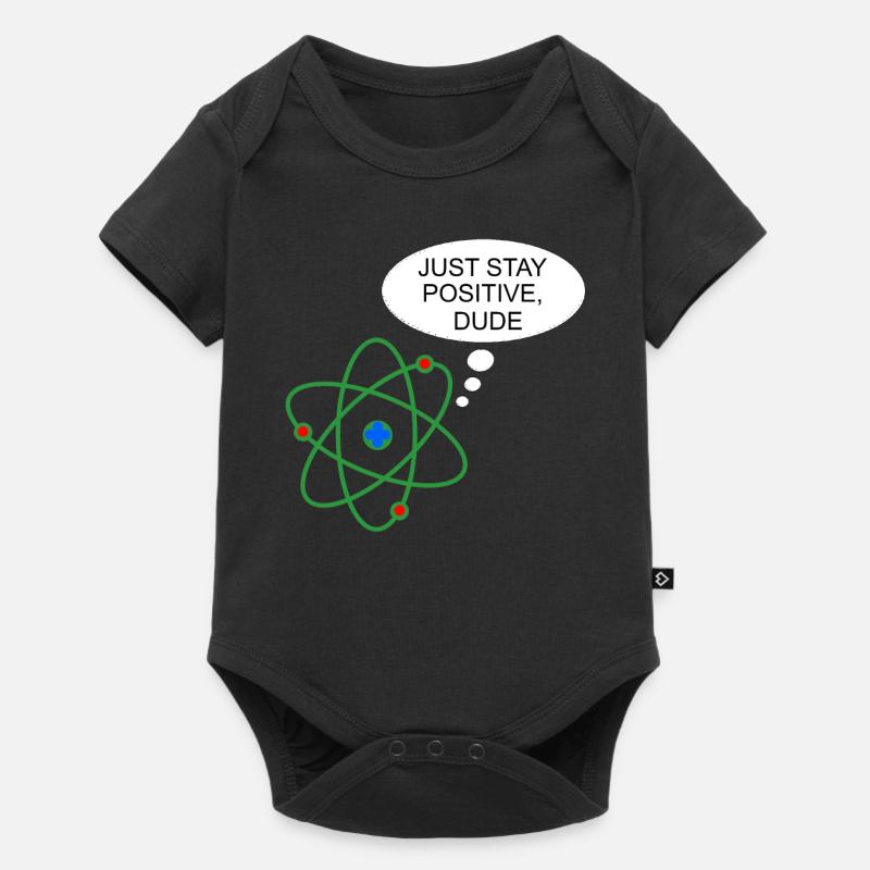 Proton Drôle Science Chimie Physique Nerd - Body à manches courtes Premium Bébé - noir