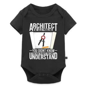 architecte - Body à manches courtes Premium Bébé - noir - Devant