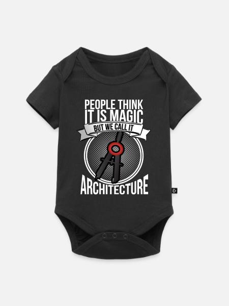 Architekt - Baby Premium Kurzarmbody - Schwarz