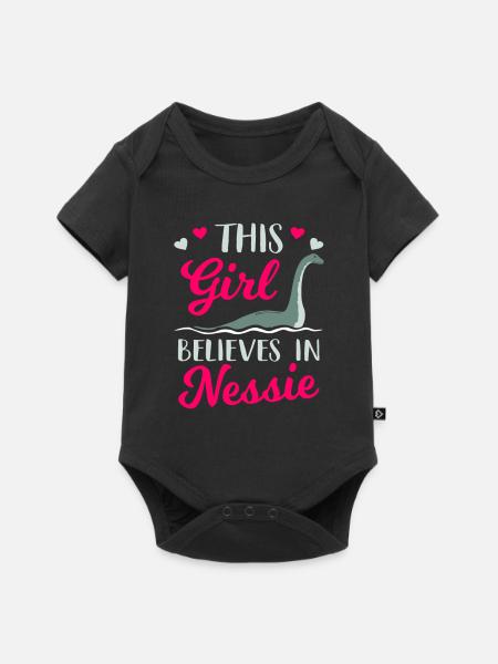 Loch Ness Monster - Baby Premium Kurzarmbody - Schwarz